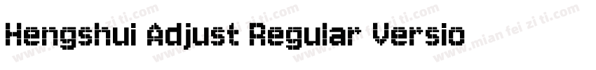 Hengshui Adjust Regular Version 10字体转换